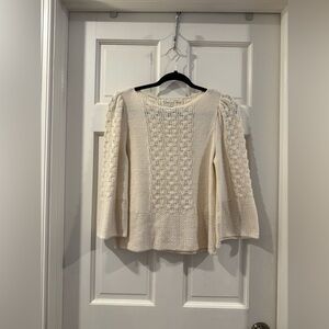 Vintage Oscar de la Renta Ivory Knit Top